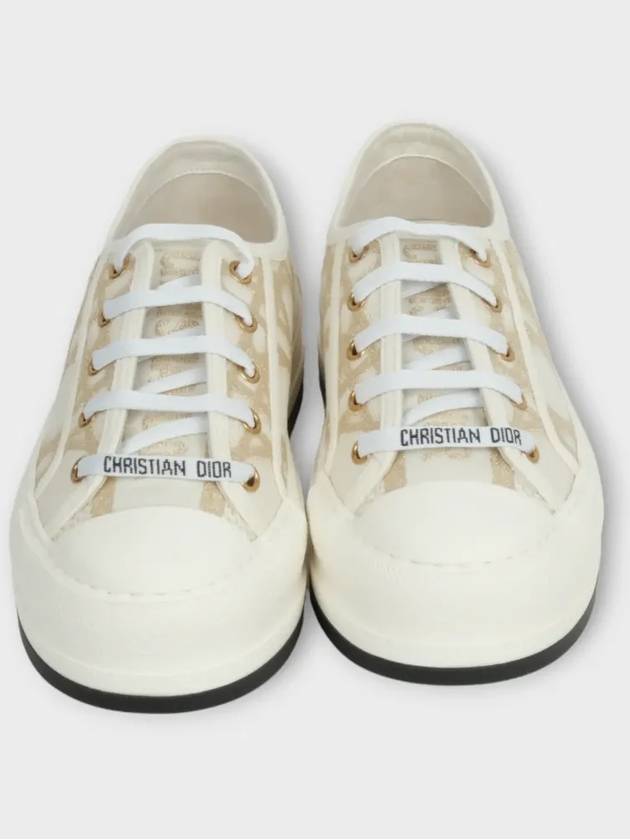 Walk'N'Dior Platform Low Top Sneakers White - DIOR - BALAAN 4