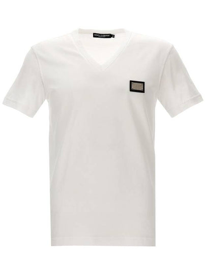 DG Essential V-neck T-shirt G8PT2TG7F2I - DOLCE&GABBANA - BALAAN 2