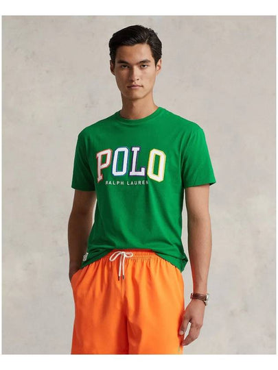 Embroidered Logo Short Sleeve T-Shirt Green - POLO RALPH LAUREN - BALAAN 2