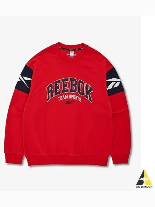 Twin Vector Sweatshirt Red - REEBOK - BALAAN 1