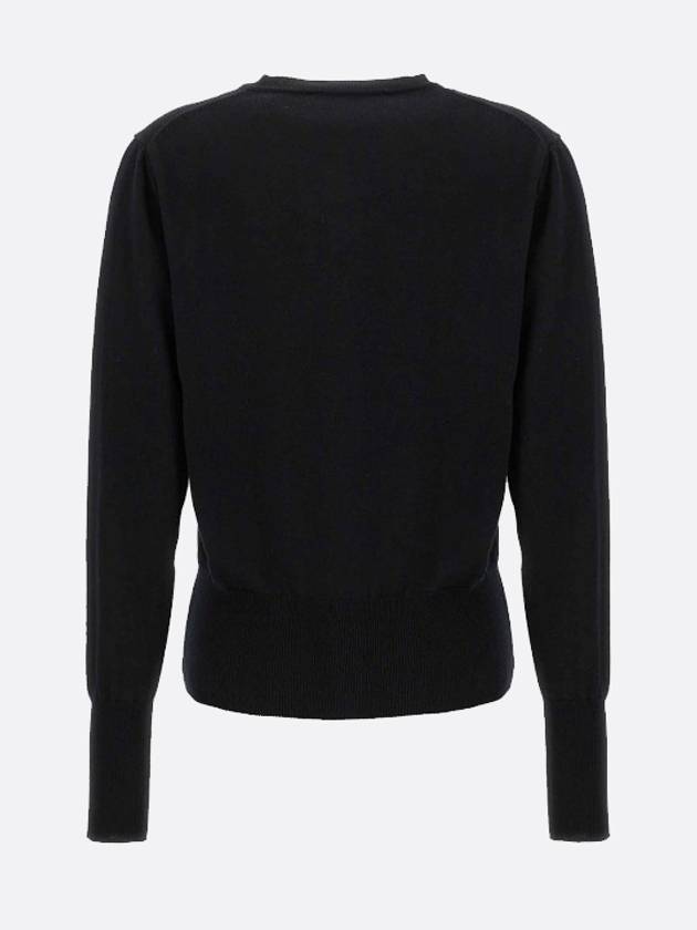 Bea Logo Wool Cardigan Black - VIVIENNE WESTWOOD - BALAAN 3