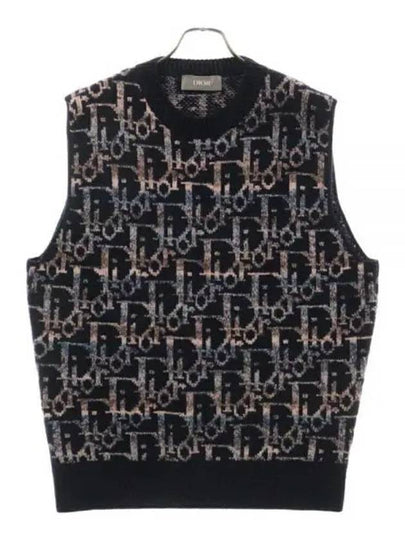 Jacquard Knit Vest Purple - DIOR - BALAAN 2