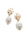 Kira Pearl Drop Earrings Gold - TORY BURCH - BALAAN 10