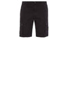 Men's Logo Patch Cargo Bermuda Shorts Black - STONE ISLAND - BALAAN 2