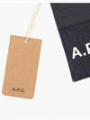 Axel Strap Leather Card Wallet Dark Navy - A.P.C. - BALAAN 4