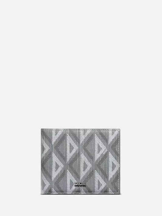 CD Diamond Canvas Half Wallet Grey - DIOR - BALAAN 2