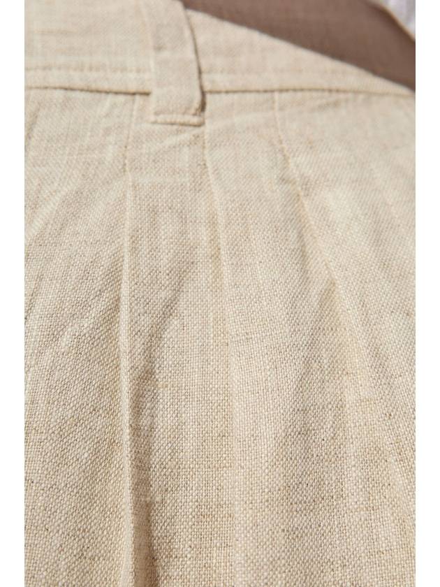 Posse 'Louis' High-waisted Linen Trousers , Women's, Cream - POSSE - BALAAN 5