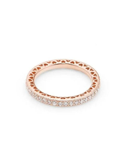 Sparkle Heart Ring Rose Gold - PANDORA - BALAAN 2