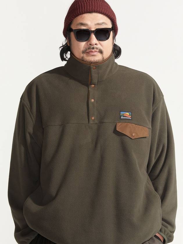 Fleece Camp Anorak Khaki - BOOVOOM - BALAAN 2