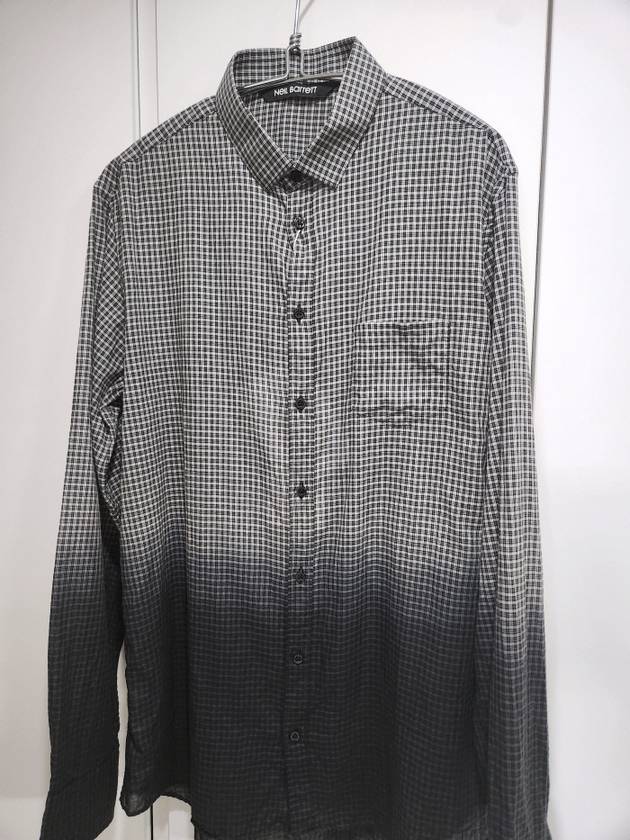 gradation check shirt - NEIL BARRETT - BALAAN 5