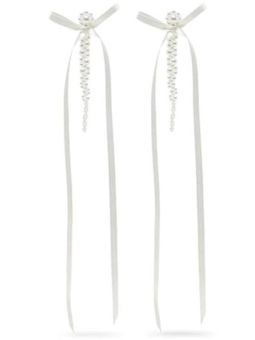 Simone Rocha Bow Ribbon Drip Earrings Accessories - SIMONE ROCHA - BALAAN 1