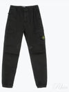 Men's Wappen Patch Straight Pants Black - STONE ISLAND - BALAAN 2