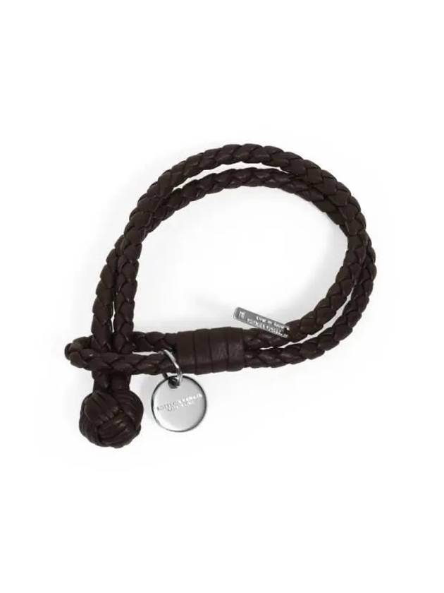 Intrecciato Double Weaving Bracelet Espresso - BOTTEGA VENETA - BALAAN 3