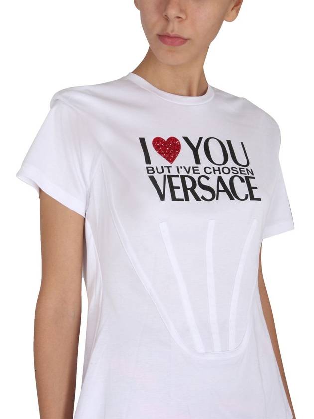 T Shirt WITH Logo 10075321A053781W000 B0040193961 - VERSACE - BALAAN 5