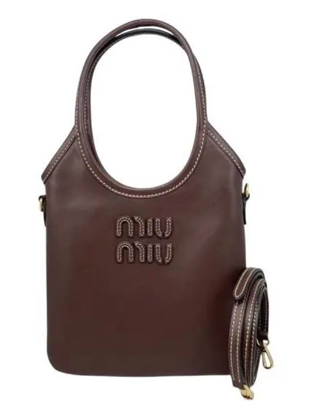 Ivy Leather Tote Bag Brown - MIU MIU - BALAAN 2