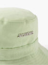 Jacquemus Bob Gadjo Ribbon Strap Cotton Canvas Bucket Hat Green - JACQUEMUS - BALAAN 2