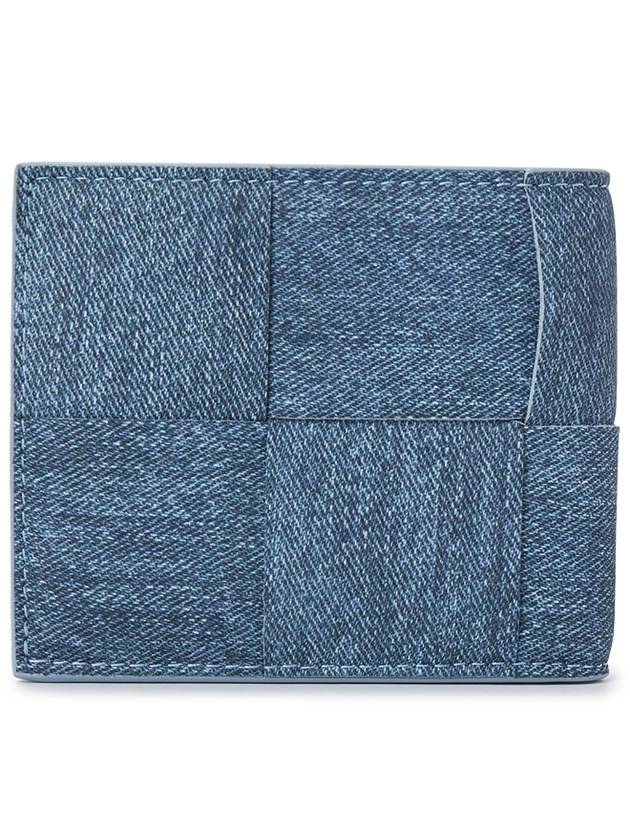 Men’s Wallet 743004V49K24287 BLUE MELANGE ICE G - BOTTEGA VENETA - BALAAN 3