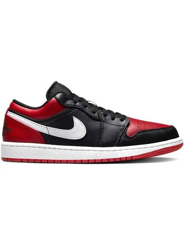 Jordan 1 Low Alternate Bread Toe Low Top Sneakers Black Red - JORDAN - BALAAN 1