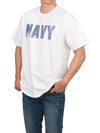 Navy short sleeve t shirt white - WILD DONKEY - BALAAN 5