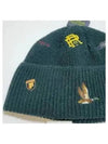 Men's Wool Embroidered Logo Beanie Green - POLO RALPH LAUREN - BALAAN 2