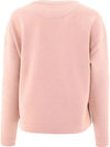 Women's Logo Hayden Brushed Sweatshirt Pink - MOOSE KNUCKLES - BALAAN 4