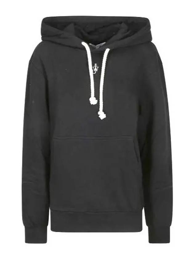 Anchor Embroidery Hoodie Black - JW ANDERSON - BALAAN 2