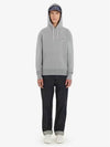 Grey Fox Head Patch Classic Hoodie Grey Melange - MAISON KITSUNE - BALAAN 4