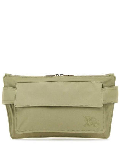 Trench Embroidered Logo Belt Bag Green - BURBERRY - BALAAN 2