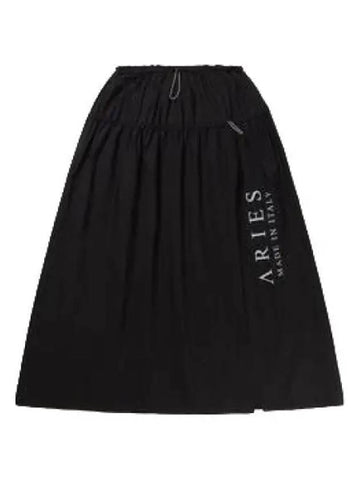 Aries W nylon snow skirt black - ARIES - BALAAN 1