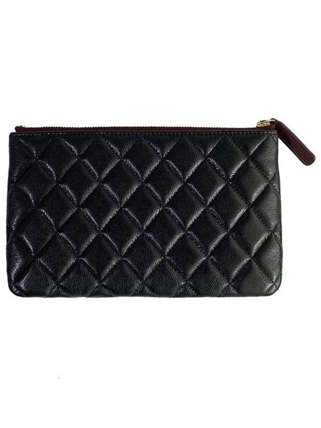 CC Logo Small Leather Pouch Bag Black - CHANEL - BALAAN 3