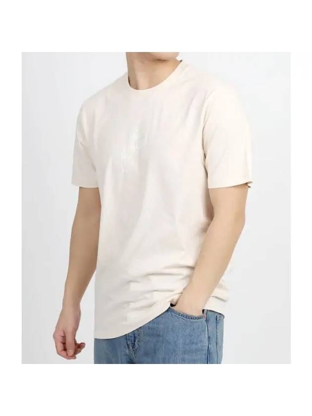 30/1 Jersey Relaxed Graphic Short Sleeve T-Shirt Beige - CP COMPANY - BALAAN 1