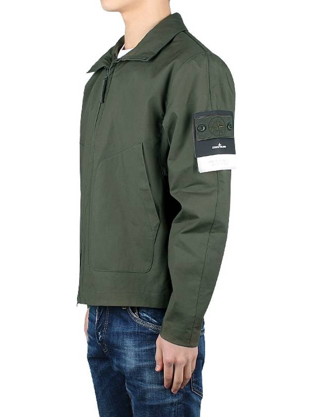 Ghost Piece Mac Supima Jacket Green - STONE ISLAND - BALAAN 5