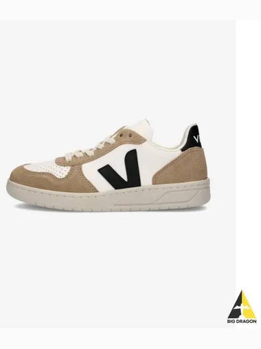 V10 Leather Sneakers White Black Sahara VX0503138 - VEJA - BALAAN 1