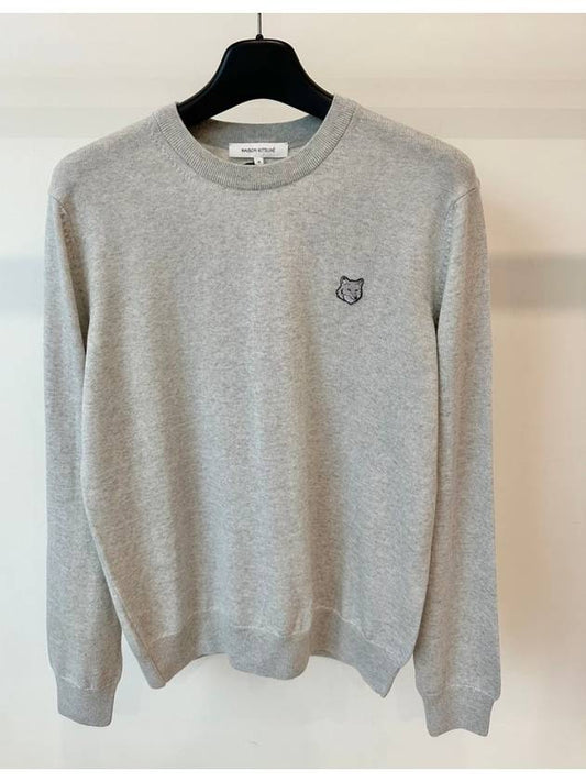 Wool Knit Sweater MM00815KT1036 Light Gray M L - MAISON KITSUNE - BALAAN 1