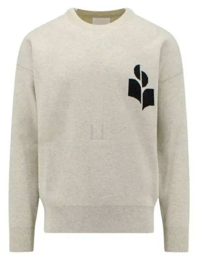 Atlee Logo Knit Top Light Grey - ISABEL MARANT - BALAAN 2