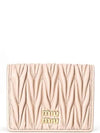 Matelasse Leather Half Wallet Light Pink - MIU MIU - BALAAN 2