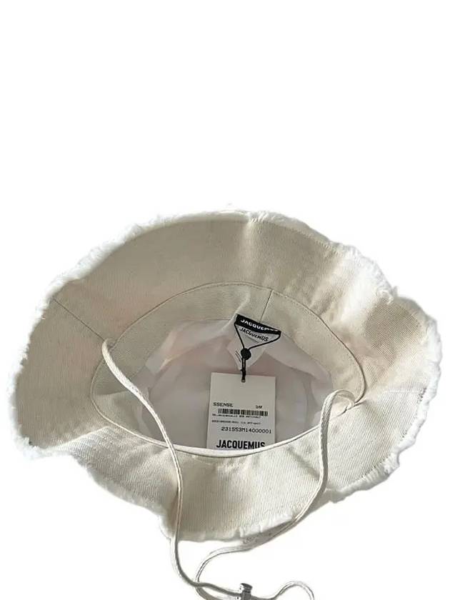 Le Bob Artichaut Bucket Hat Off White - JACQUEMUS - BALAAN 4