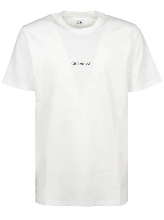Logo Printing Jersey Classic Short Sleeve T-Shirt White - CP COMPANY - BALAAN 2