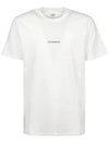 Logo Print Jersey Classic Short Sleeve T-Shirt White - CP COMPANY - BALAAN 3