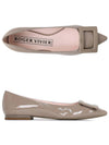 Women's Gometine Buckle Flat Beige - ROGER VIVIER - BALAAN 2