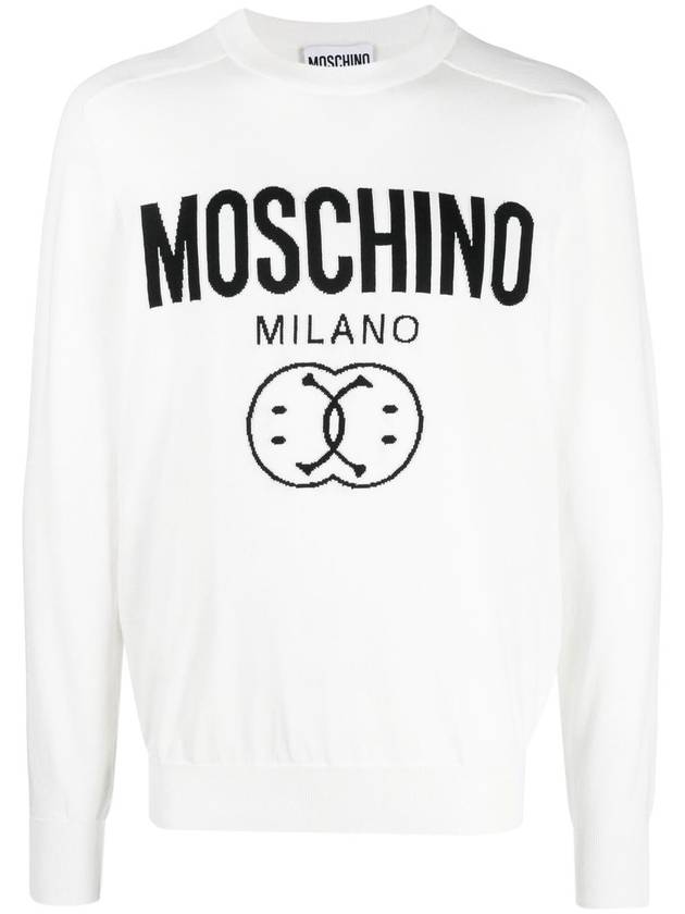 Sweater A0933 2001 3002 WHITE - MOSCHINO - BALAAN 2