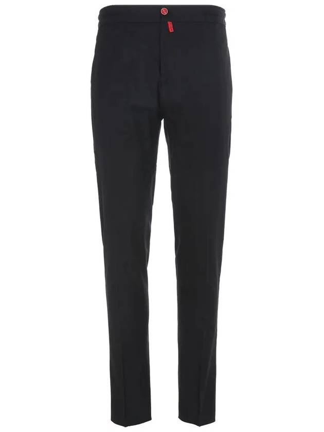 24SS UPLAC K06S9910 BLACK Drawstring Light Cotton Pants - KITON - BALAAN 2