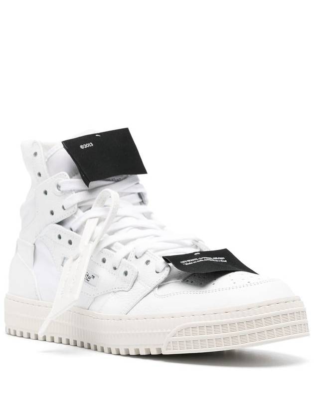 3 0 Off Court Leather Sneakers OMIA065C99LEA005 - OFF WHITE - BALAAN 3