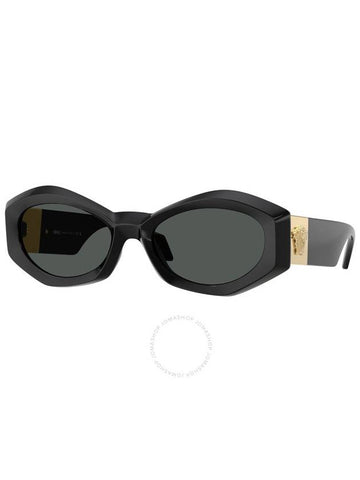 Versace Dark Grey Geometric Ladies Sunglasses VE4466U GB1/87 54 - VERSACE - BALAAN 1