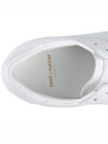 Court Classic Perforated Leather Low Top Sneakers White - SAINT LAURENT - BALAAN 9