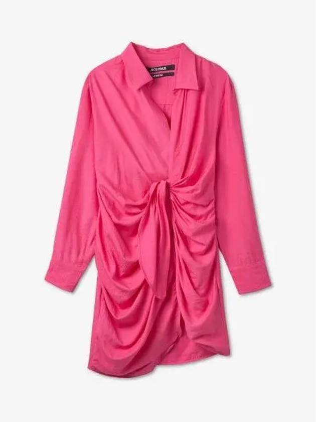 La Robe Bahia Sash Short Dress Pink - JACQUEMUS - BALAAN 2