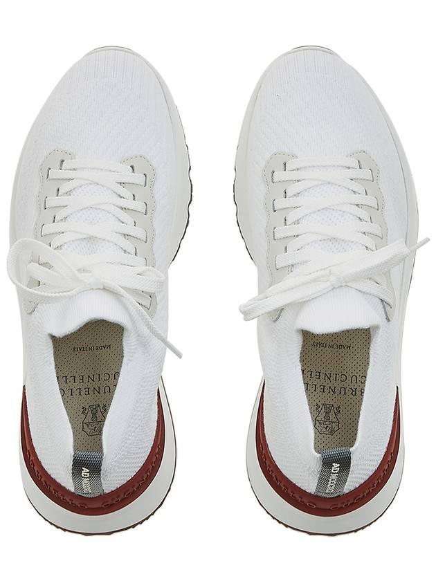 Knit Running Sneakers White - BRUNELLO CUCINELLI - BALAAN 7