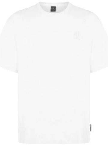 Logo Cotton Short Sleeve T-Shirt White - MOOSE KNUCKLES - BALAAN 1