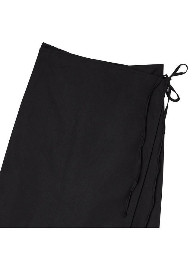 Wrap skirt half banded pants Black - THE GREEN LAB - BALAAN 9