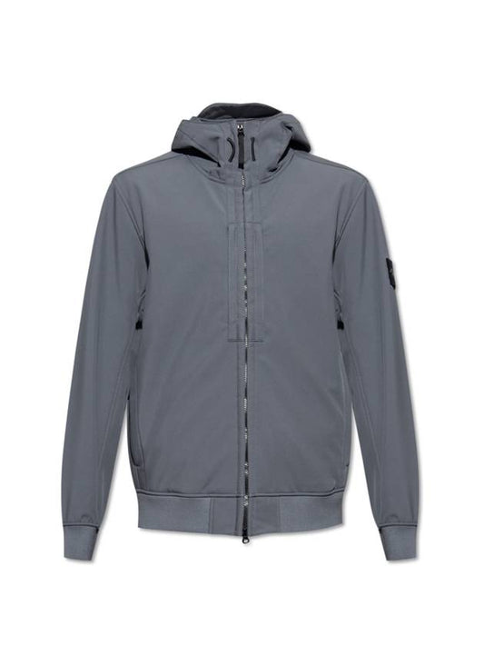 Soft Shell RE Dye Technology Hooded Jacket Grey - STONE ISLAND - BALAAN 2